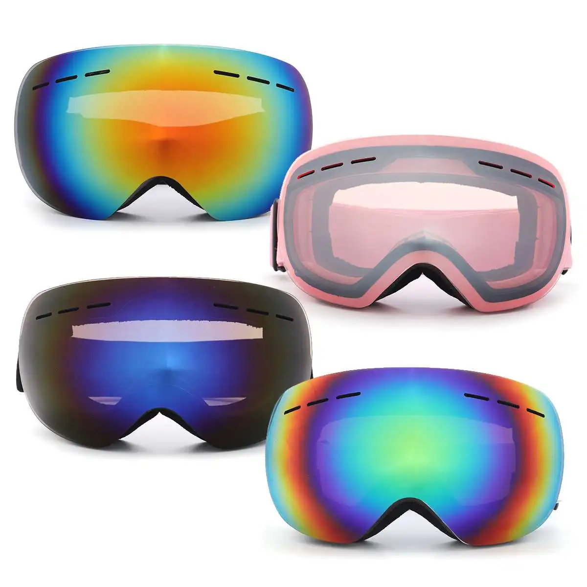 Ski Goggles Winter Snow Sports Goggles with Anti-fog UV Protection for Men Women Youth Interchangeable Lens - Premium Goggles
Ski Goggles Winter Snow Sports Goggles with Anti-fog UV Protection for Men Women Youth Interchangeable Lens - Premium Goggles