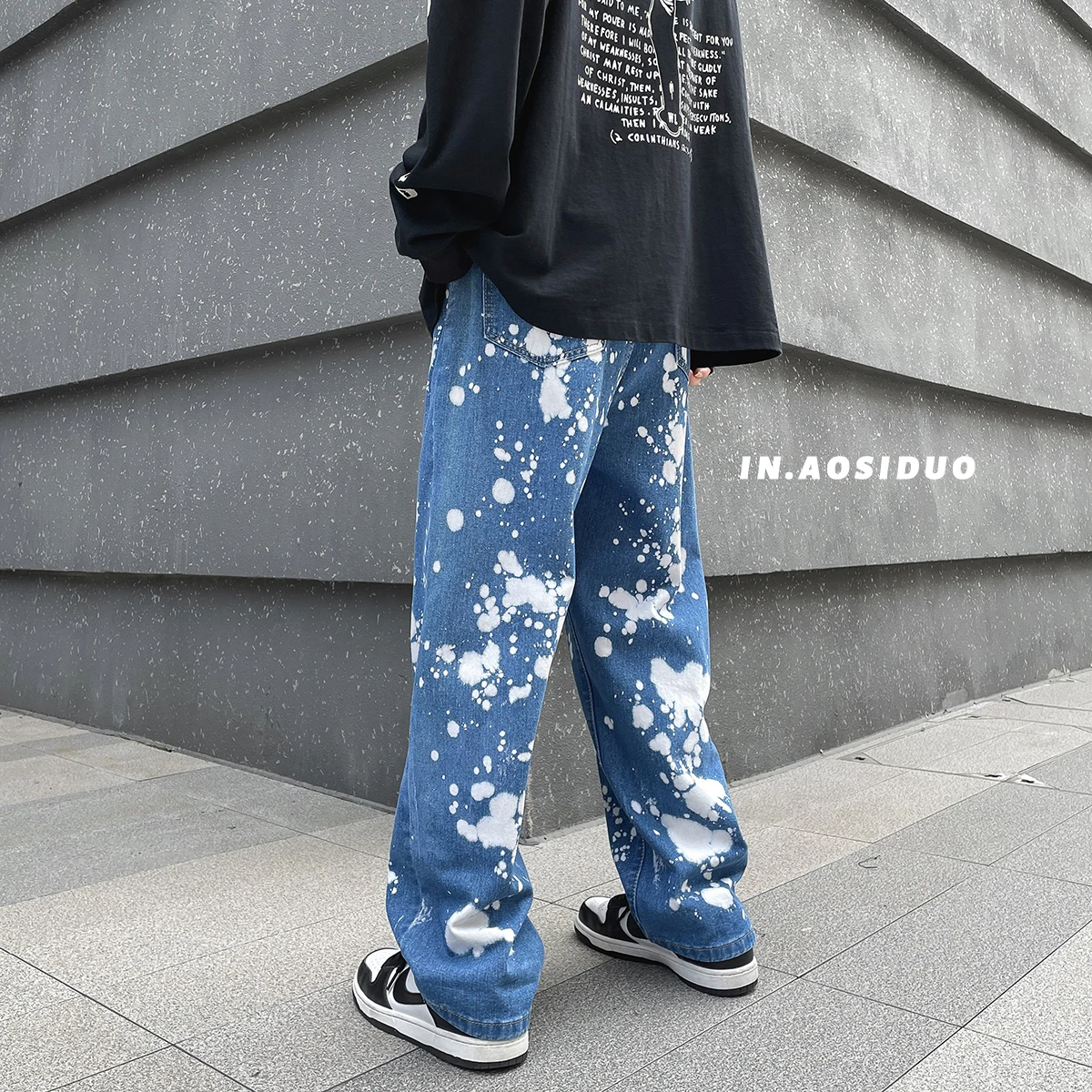 Men's High Street Splash-ink Jeans Winter New Straight Jean Pants Men Casual Denim Pants Hip Hop Baggy Jeans Denim Trousers
Men's High Street Splash-ink Jeans Winter New Straight Jean Pants Men Casual Denim Pants Hip Hop Baggy Jeans Denim Trousers