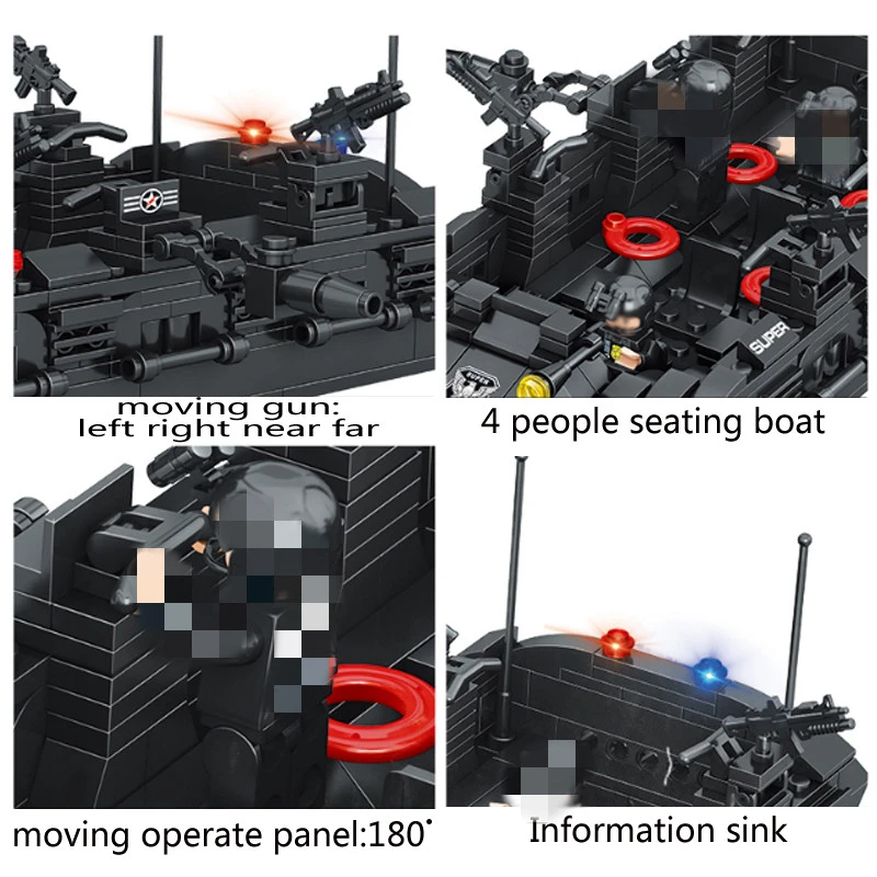 1351pcs Military Swat Team Special Police Force Transport Helicopter Building Blocks City Army Bricks Educational DIY Toy
1351pcs Military Swat Team Special Police Force Transport Helicopter Building Blocks City Army Bricks Educational DIY Toy
