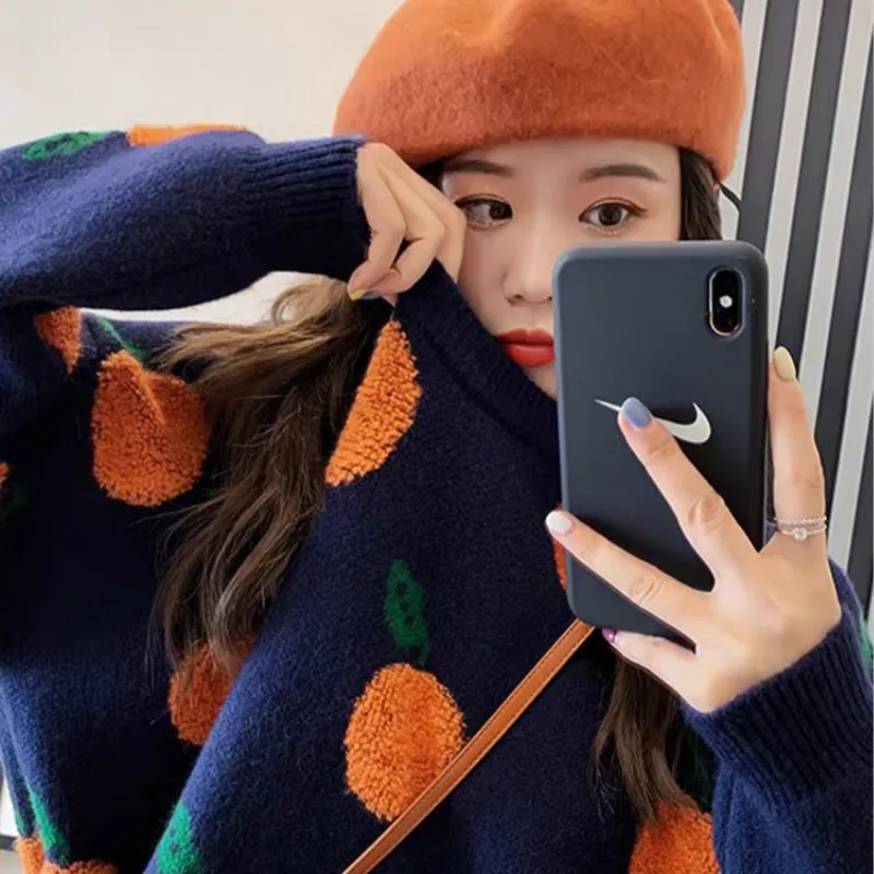 Sweater Women's Autumn and Winter 2021 New Round Neck Loose Color-Blocking Pullover Sweater Thick Version
Sweater Women's Autumn and Winter 2021 New Round Neck Loose Color-Blocking Pullover Sweater Thick Version