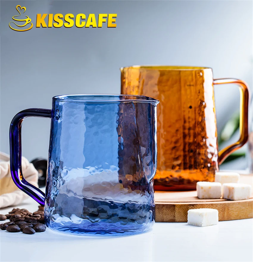 

500ml Glass Frothing Pitcher Espresso Coffee Barista Craft Latte Mug Cappuccino Milk Cream Cup Frother Jug Pitcher Maker