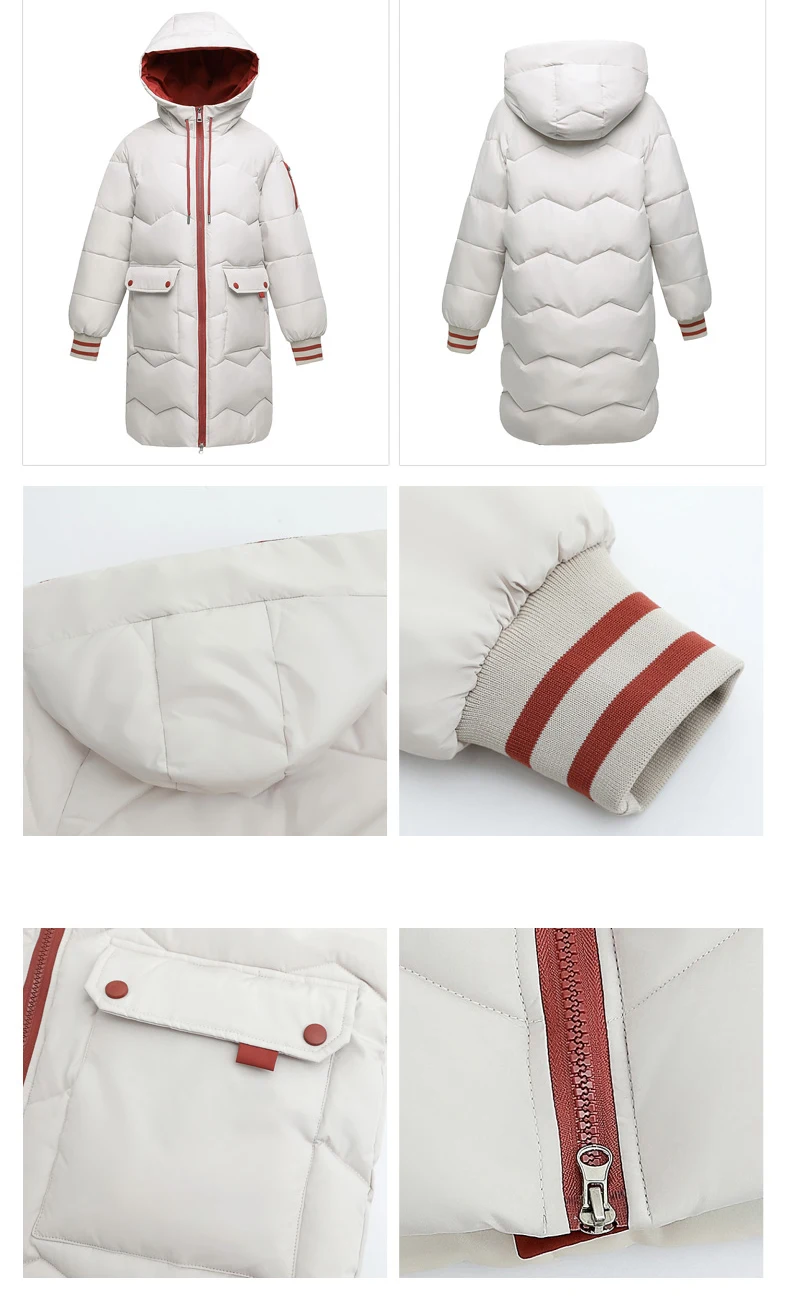 Winter Women Jackets Fashion Hooded Mid-length Down Cotton Coats Female Thick Warm Parkas Big Pocket Parkas Winter Coat
Winter Women Jackets Fashion Hooded Mid-length Down Cotton Coats Female Thick Warm Parkas Big Pocket Parkas Winter Coat