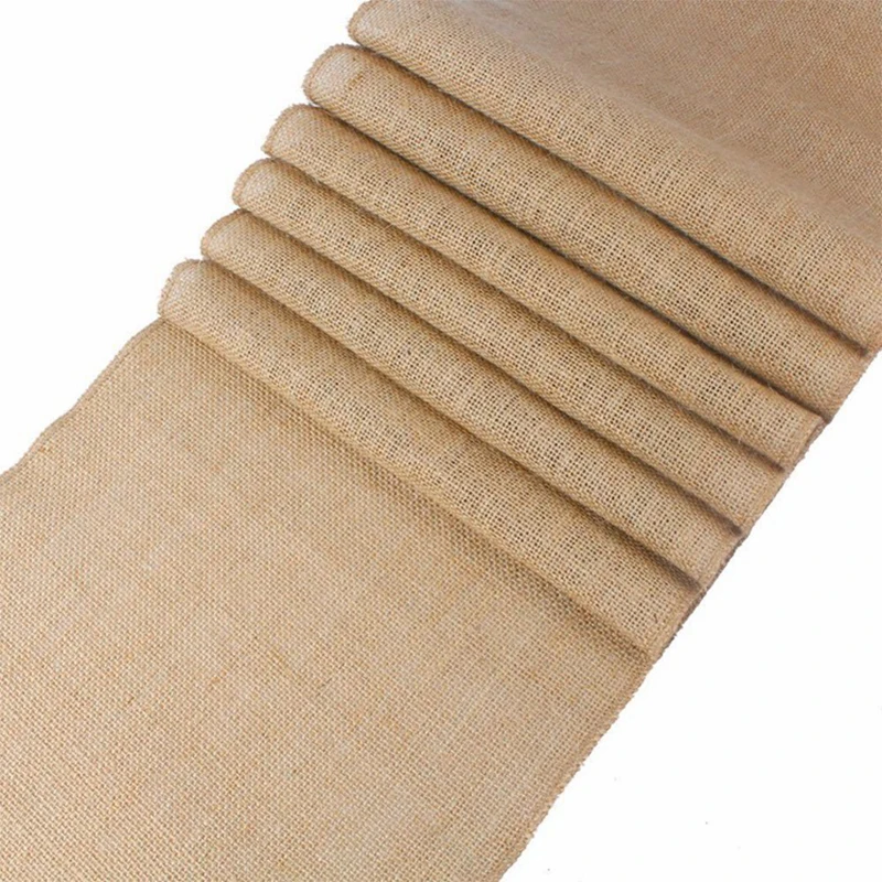 Jute Table Runner Retro Burlap Natural Jutes for Christmas Wedding Holiday Party Event Decoration 30x275cm
Jute Table Runner Retro Burlap Natural Jutes for Christmas Wedding Holiday Party Event Decoration 30x275cm