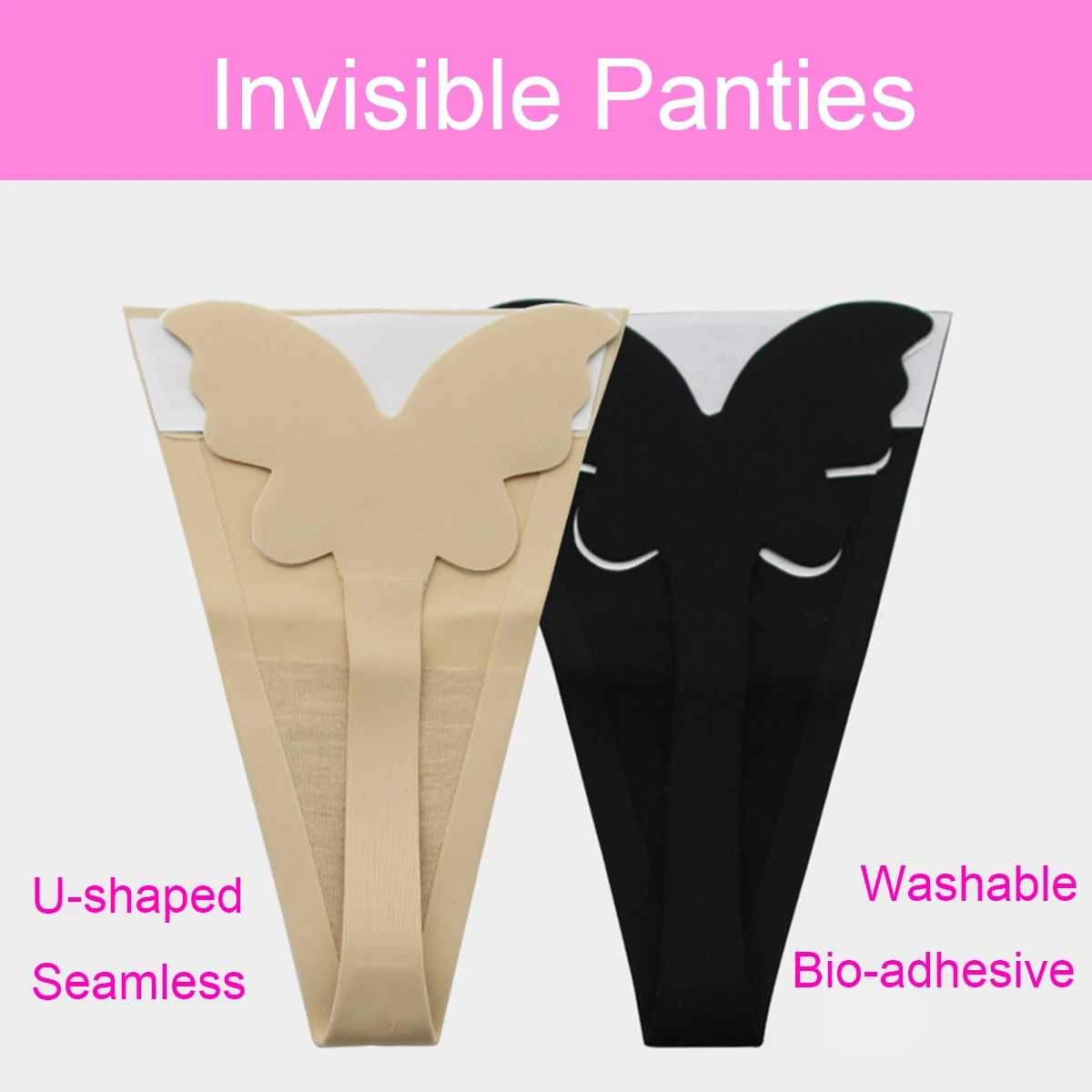 Lingerie Invisible One Piece Sexy Thong Ladies Bio-adhesive Panties Exotic U-shaped Seamless Underwear Women Washable Reusable
Lingerie Invisible One Piece Sexy Thong Ladies Bio-adhesive Panties Exotic U-shaped Seamless Underwear Women Washable Reusable