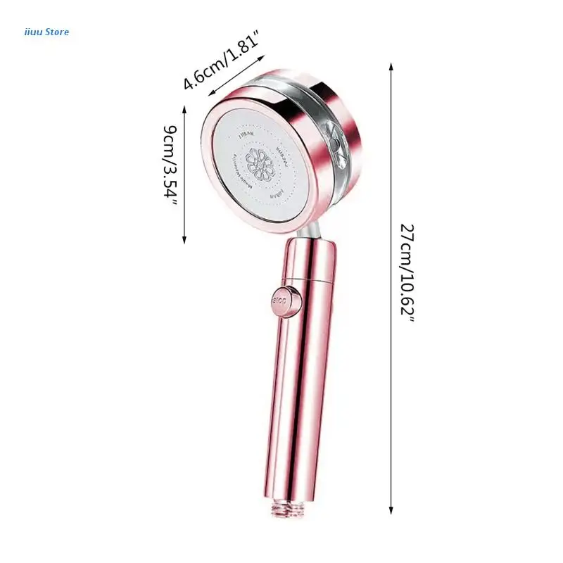 High Pressure Handheld Shower Turbo Shower Head Household Universal 4-point Port
High Pressure Handheld Shower Turbo Shower Head Household Universal 4-point Port
