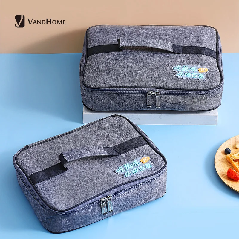 VandHome Thermal Insulated Lunch Bag Oxford Portable Bento Lunch Box Bag With Aluminum Foil For Kids School Food Container Bag
VandHome Thermal Insulated Lunch Bag Oxford Portable Bento Lunch Box Bag With Aluminum Foil For Kids School Food Container Bag