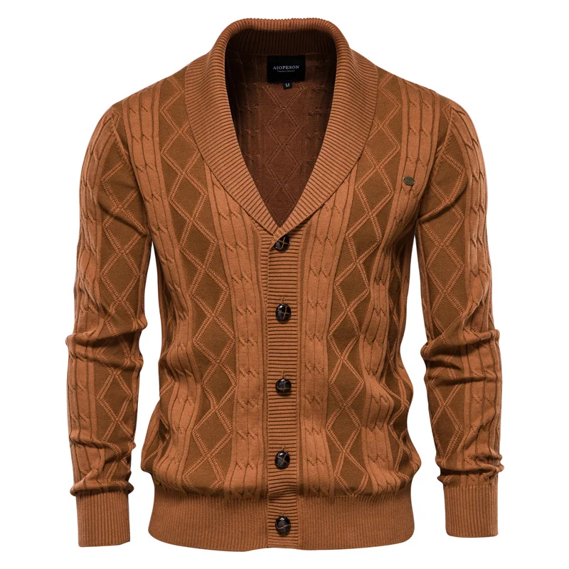 Autumn Warm Cotton Argyle Cardigan Men Casual Single Breasted Solid Color Business Mens Cardigans New Winter Fashion Sweater Man
Autumn Warm Cotton Argyle Cardigan Men Casual Single Breasted Solid Color Business Mens Cardigans New Winter Fashion Sweater Man