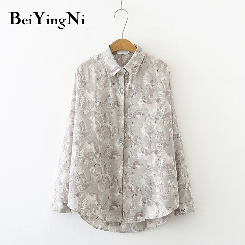 Beiyingni Blouses Women Long Sleeve Slim Chic Printed Single-breasted Fashion Shirts Womans Streetwear Vintage Harajuku Blusas
Beiyingni Blouses Women Long Sleeve Slim Chic Printed Single-breasted Fashion Shirts Womans Streetwear Vintage Harajuku Blusas