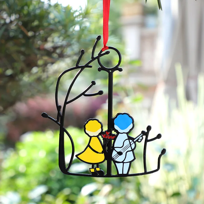 Wall Pendant Suncatcher Art Window Hangings Angels Couple Love Home Decoration Crafts Wind Chimes Hanging Ornament Gift 2021
Wall Pendant Suncatcher Art Window Hangings Angels Couple Love Home Decoration Crafts Wind Chimes Hanging Ornament Gift 2021
