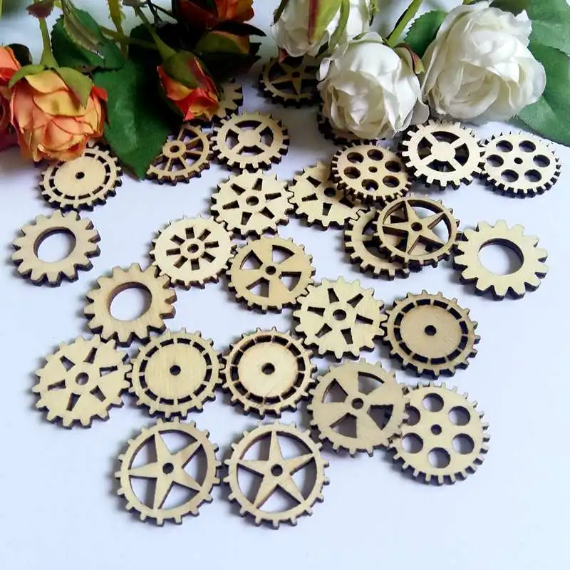 50pcs/lot 25mm Random mixed Natural Wooden wheel gear Pattern Handmade Scrapbooking Craft for DIY home decor
50pcs/lot 25mm Random mixed Natural Wooden wheel gear Pattern Handmade Scrapbooking Craft for DIY home decor