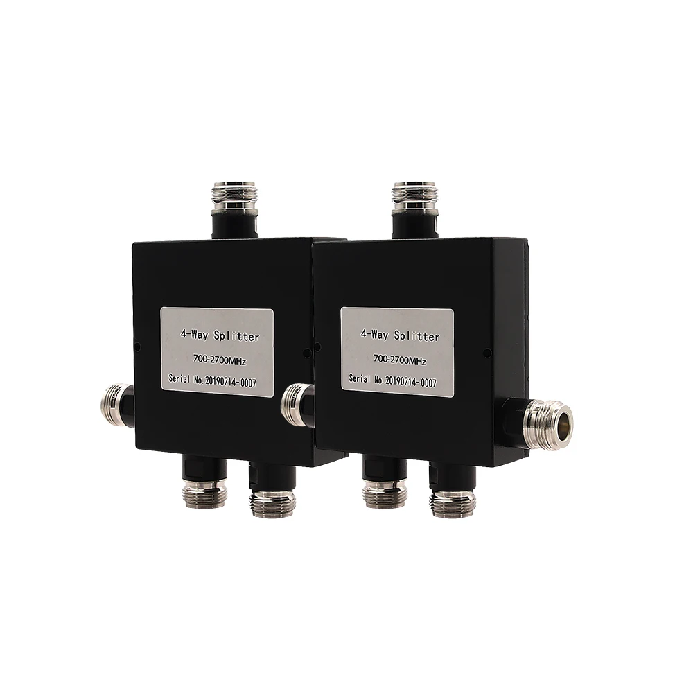 2019 NEW 4-ways Power Splitter 700-2700MHz Cell Phone Signal Repeater Four Way Power Divider 2G 3G 4G Network One to Four Ways *
2019 NEW 4-ways Power Splitter 700-2700MHz Cell Phone Signal Repeater Four Way Power Divider 2G 3G 4G Network One to Four Ways *