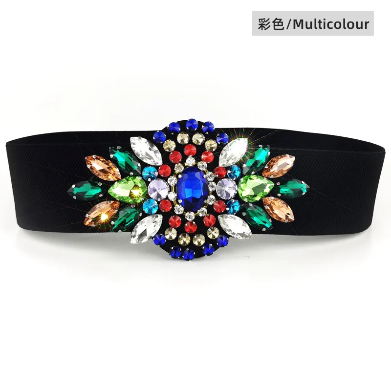 Women's Waist Wide Version Handmade Crystal Rhinestone Inlaid with Dress Decoration Dress
Women's Waist Wide Version Handmade Crystal Rhinestone Inlaid with Dress Decoration Dress