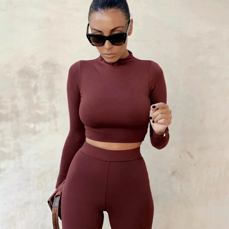 HAWTHAW women spring autumn long sleeve soild colorcrop tops long pant tracksuit two piece clothes suit outfits matching sets
HAWTHAW women spring autumn long sleeve soild colorcrop tops long pant tracksuit two piece clothes suit outfits matching sets