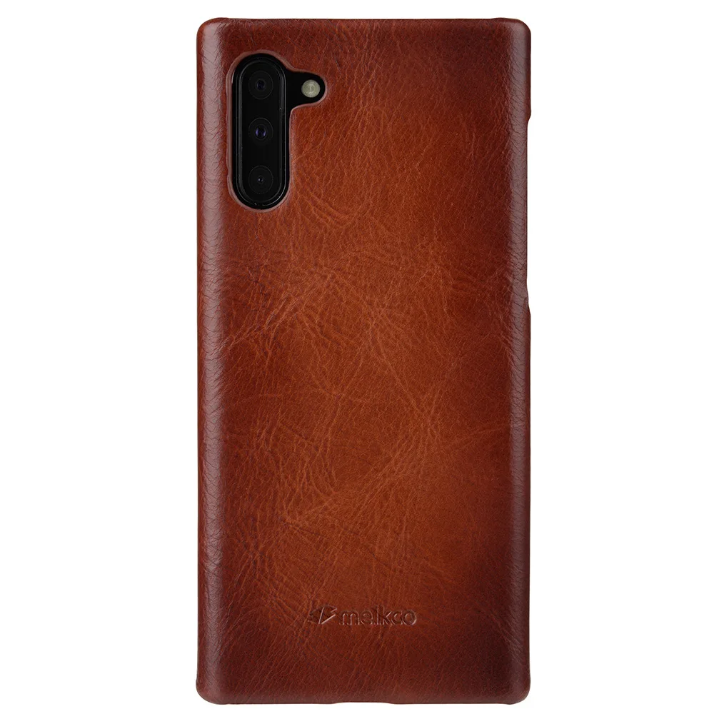 Воловья кожа чехол для задней части корпуса Samsung Note 8 9 10 20 Ультра натуральная