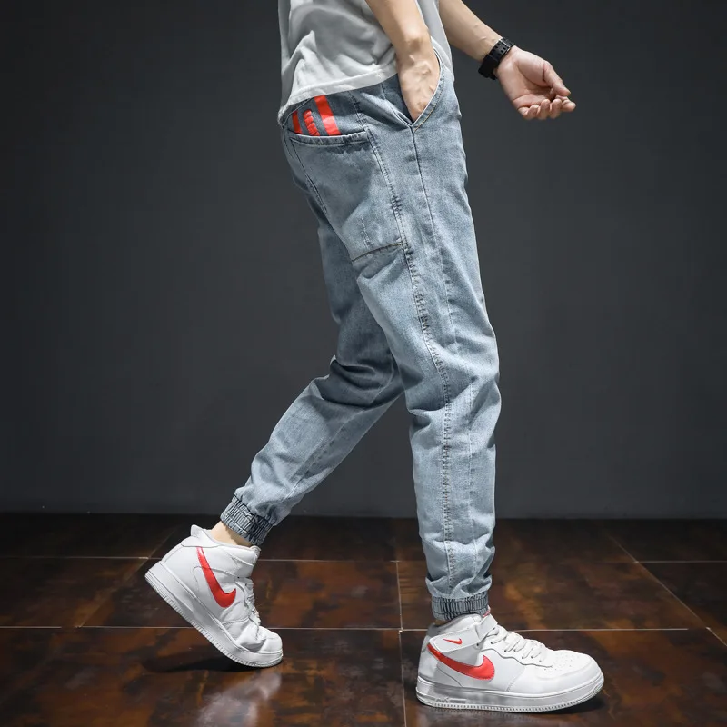 Fat Jeans Men's Plus-sized Large Size Loose Harem Pants Japanese-style Trend Pants Ankle Banded Elasticated waist blue Pants 7xl
Fat Jeans Men's Plus-sized Large Size Loose Harem Pants Japanese-style Trend Pants Ankle Banded Elasticated waist blue Pants 7xl