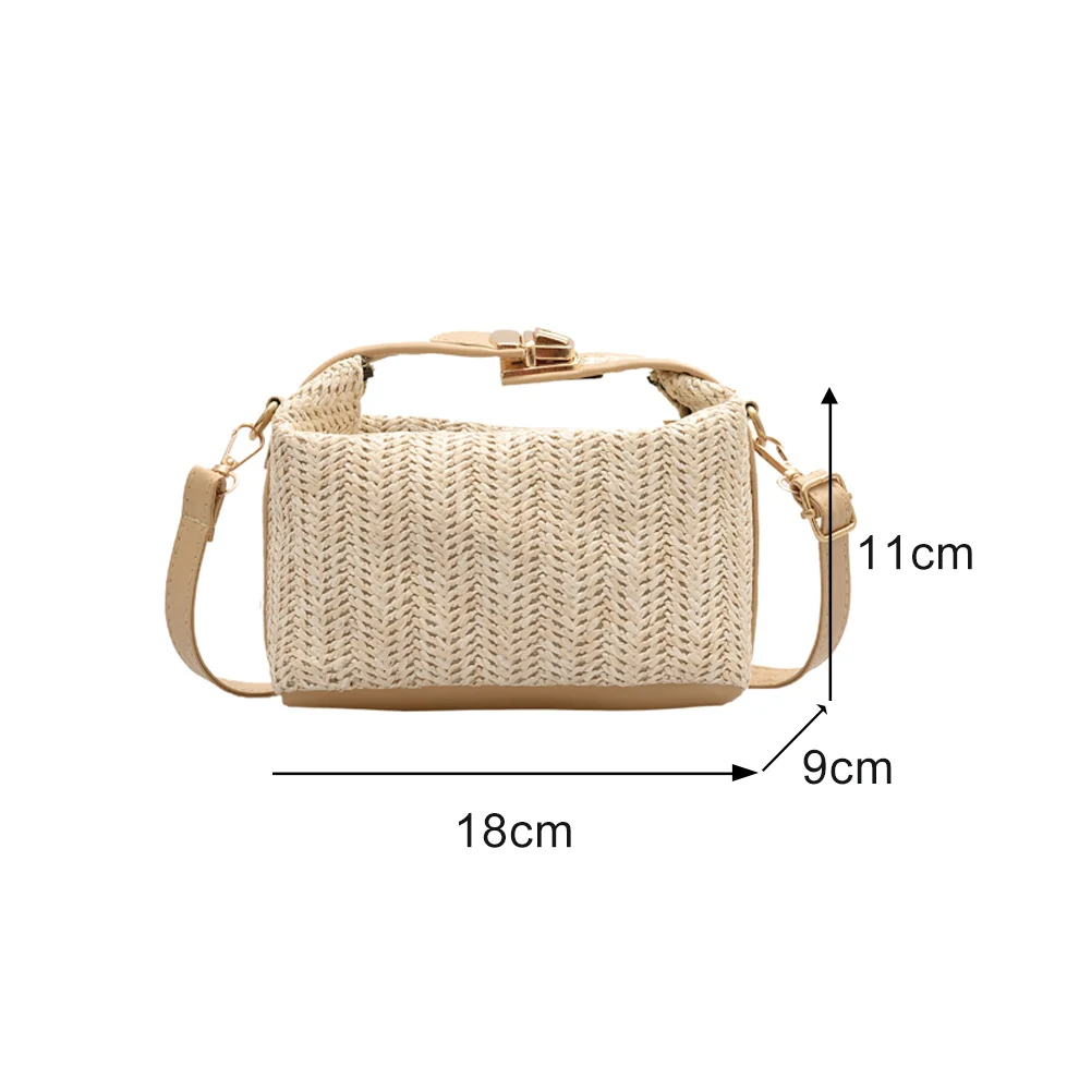 Summer Beach Straw Women's Shoulder Bag PU Splicing Portable Classic Creative Designer Handbag Chic Casual Crossbody Pouch
Summer Beach Straw Women's Shoulder Bag PU Splicing Portable Classic Creative Designer Handbag Chic Casual Crossbody Pouch