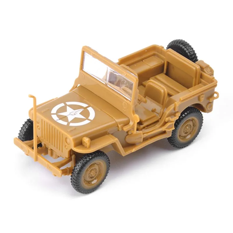 1/48 Scale US Willys Jeep Assemble 4D Plastic Model WWII Military Vehicle Model Puzzle Block Car Scene Sandpan Game Toy
1/48 Scale US Willys Jeep Assemble 4D Plastic Model WWII Military Vehicle Model Puzzle Block Car Scene Sandpan Game Toy