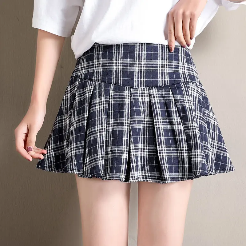 Plaid Pleated Skirt Women New Fashion A-line High Waist Half-length Skirt Summer Short Unlined Mini Skirt Women's Clothing
Plaid Pleated Skirt Women New Fashion A-line High Waist Half-length Skirt Summer Short Unlined Mini Skirt Women's Clothing