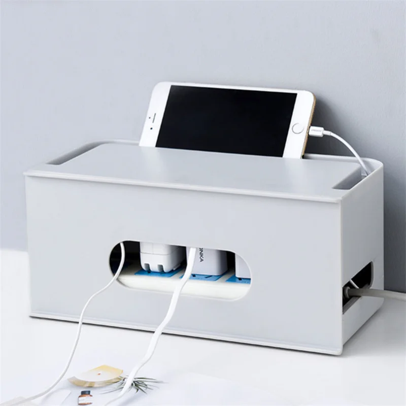 Storage Box Cable Management Box Drawer Cord Organizer Box Power Strip Cover with Phone Tablet Holder Stand Storage containers
Storage Box Cable Management Box Drawer Cord Organizer Box Power Strip Cover with Phone Tablet Holder Stand Storage containers
