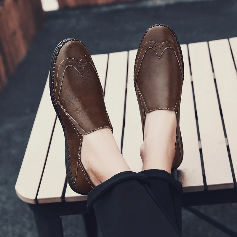 Men Casual Flat Shoes Shoes Casual Causal For Men Fashion Sneakers Leather Men's Loafers Mens Leisure 2020 Hot Black
Men Casual Flat Shoes Shoes Casual Causal For Men Fashion Sneakers Leather Men's Loafers Mens Leisure 2020 Hot Black
