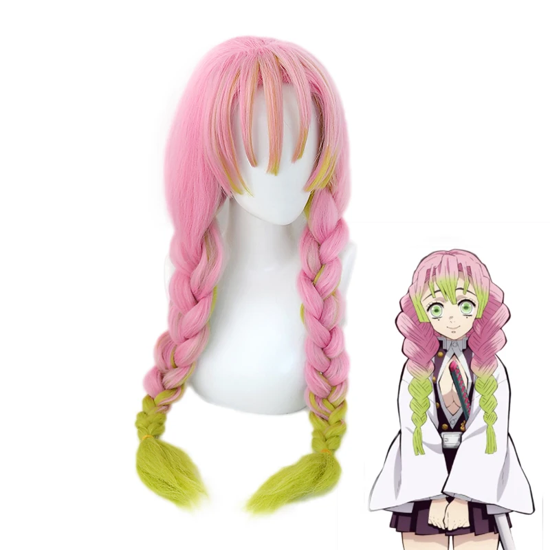Demon Slayer Kimetsu no Yaiba Kanroji Mitsuri Pink Long Braids Wig Cosplay Costume Heat Resistant Hair Halloween Party Wigs
Demon Slayer Kimetsu no Yaiba Kanroji Mitsuri Pink Long Braids Wig Cosplay Costume Heat Resistant Hair Halloween Party Wigs