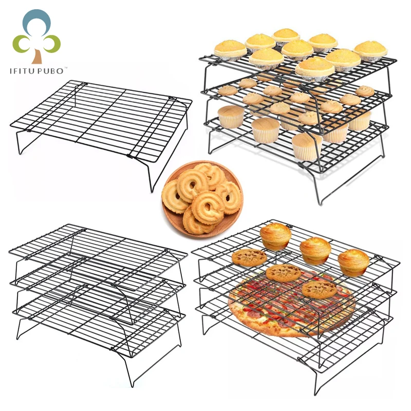 2-3Layers Stackable Cake Cooling Rack Metal Biscuits Bread Cookie Cooling Rack Net Mat BakingTools Tray Kitchen Accessories ZXH
2-3Layers Stackable Cake Cooling Rack Metal Biscuits Bread Cookie Cooling Rack Net Mat BakingTools Tray Kitchen Accessories ZXH