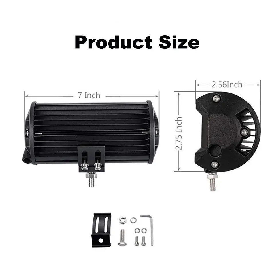 7-inch 120W LED Work Light LED Light Bar Spot Flood Beam for Work Driving Light off-road Vehicle Tractor UTV ATV Lamp Bulb 
7-inch 120W LED Work Light LED Light Bar Spot Flood Beam for Work Driving Light off-road Vehicle Tractor UTV ATV Lamp Bulb