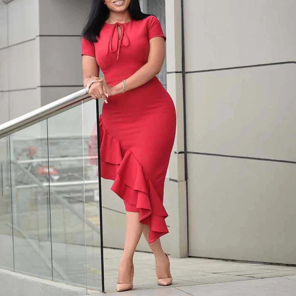 2021 African Oversize Fashion Casual Summer New Western Style Women's Dress Mermaid Ruffle Round Neck Summer
2021 African Oversize Fashion Casual Summer New Western Style Women's Dress Mermaid Ruffle Round Neck Summer