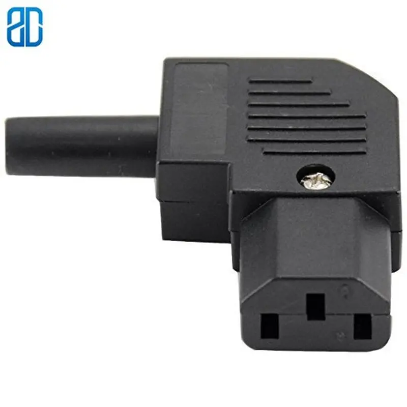 Правый угловой горизонтальный разъем C13 IEC320 125 250 В 90 фоторазъем адаптер питания