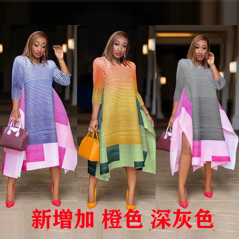African Dresses For Women 2020 Elegent Fashion Stripe Style African Women Plus Size Polyester Mid-Calf Dress Africa Clothing
African Dresses For Women 2020 Elegent Fashion Stripe Style African Women Plus Size Polyester Mid-Calf Dress Africa Clothing
