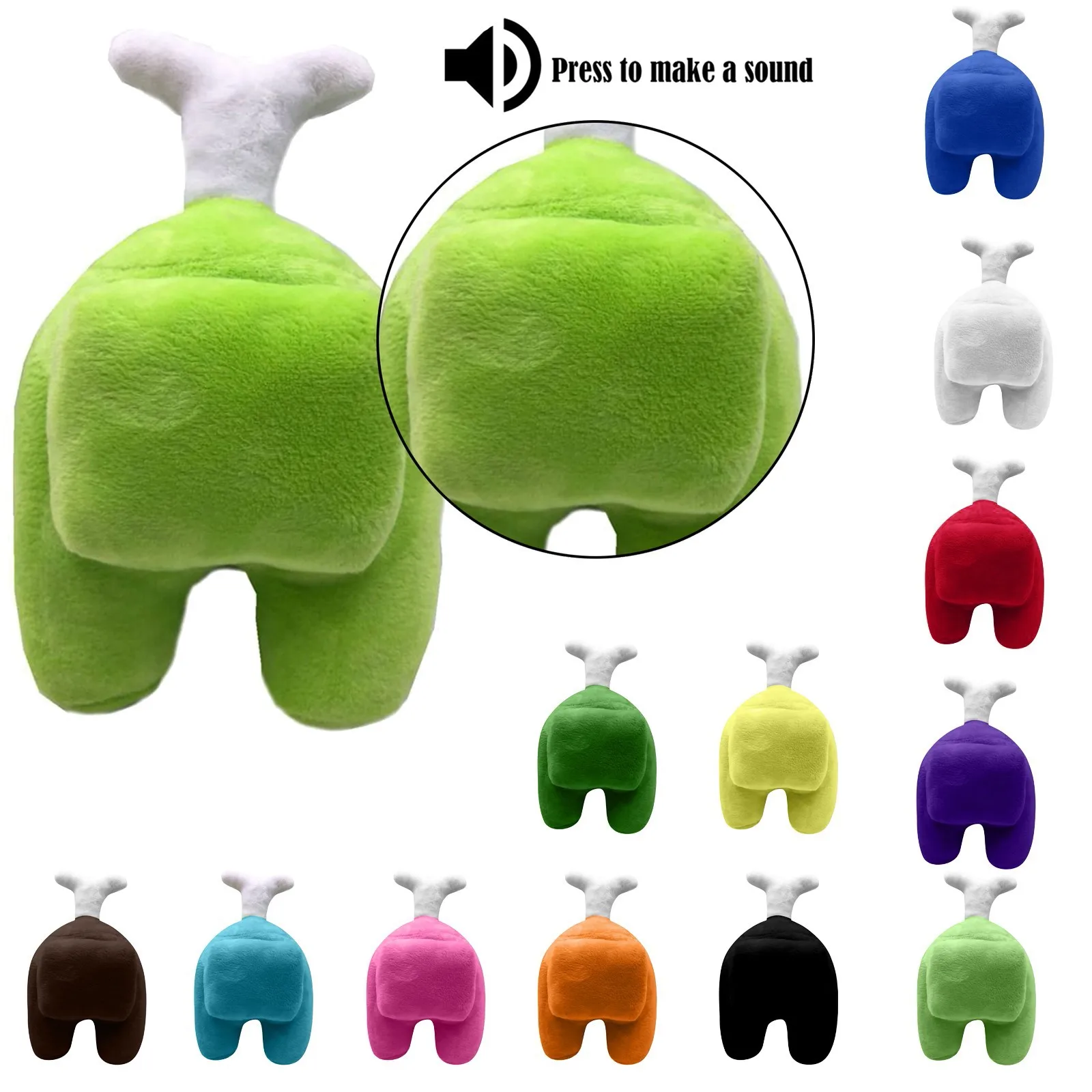 20cm Among Us Soft Plush Toys Vocal Butt Toy Stuffed Figure Plush Toys Pillow Pure Color Dolls Stuffed Animals for Children 
20cm Among Us Soft Plush Toys Vocal Butt Toy Stuffed Figure Plush Toys Pillow Pure Color Dolls Stuffed Animals for Children