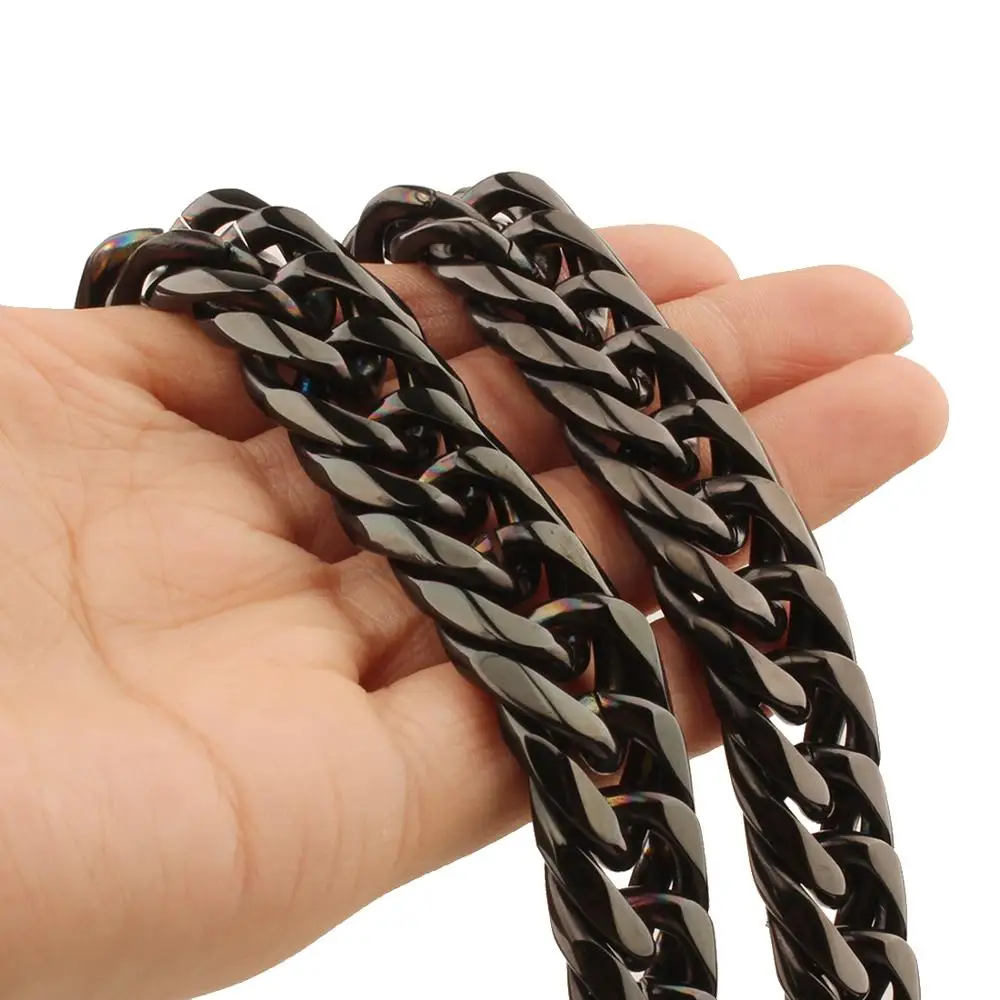 New 16mm Wide 316L Stainless Steel Silver Color Double Cuban Curb Chain Biker Jewelry Mens Necklace Or Bracelet 7-40" Top Sale
New 16mm Wide 316L Stainless Steel Silver Color Double Cuban Curb Chain Biker Jewelry Mens Necklace Or Bracelet 7-40" Top Sale