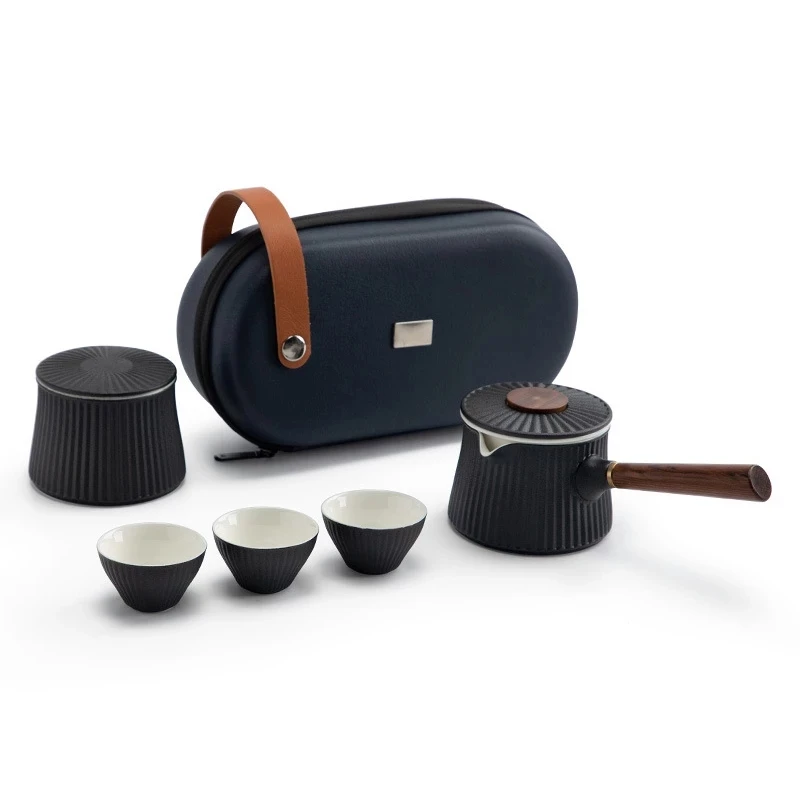 

Чайник ручной работы в японском стиле, креативный офисный чайник в китайском стиле кунг-фу, керамический чайник с боковой ручкой и фильтром