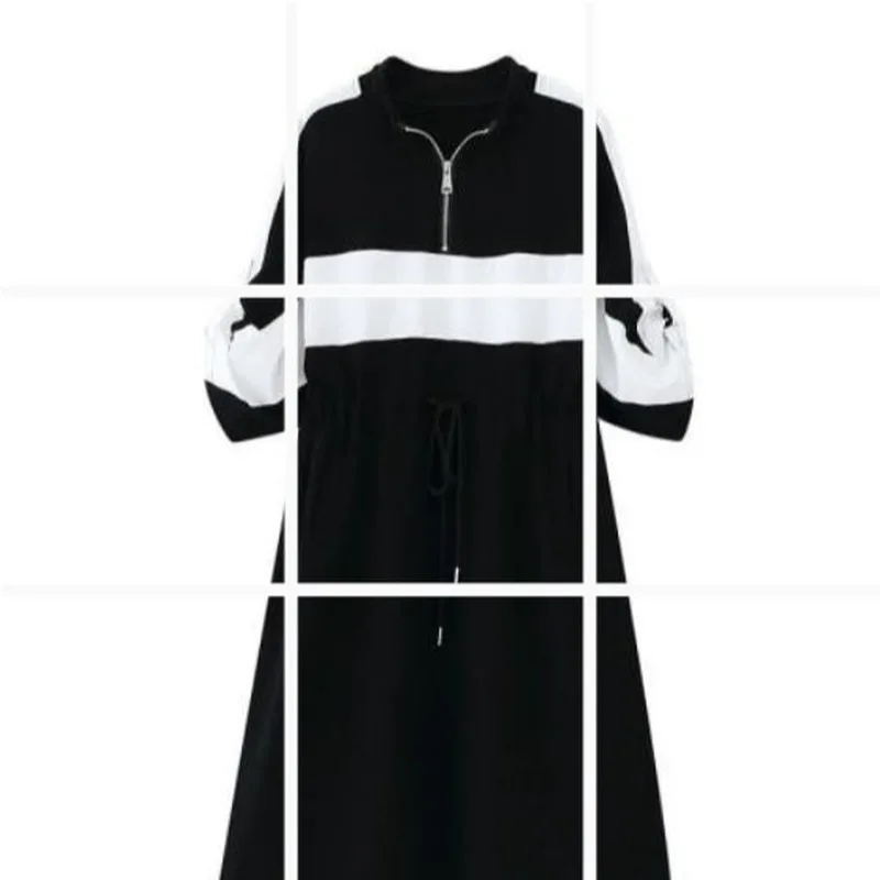 Dress Women A-line Oversize Tunic High Waist Lace Up Patchwork Fashion Casual Ulzzang Daily Temperament Summer Female New
Dress Women A-line Oversize Tunic High Waist Lace Up Patchwork Fashion Casual Ulzzang Daily Temperament Summer Female New