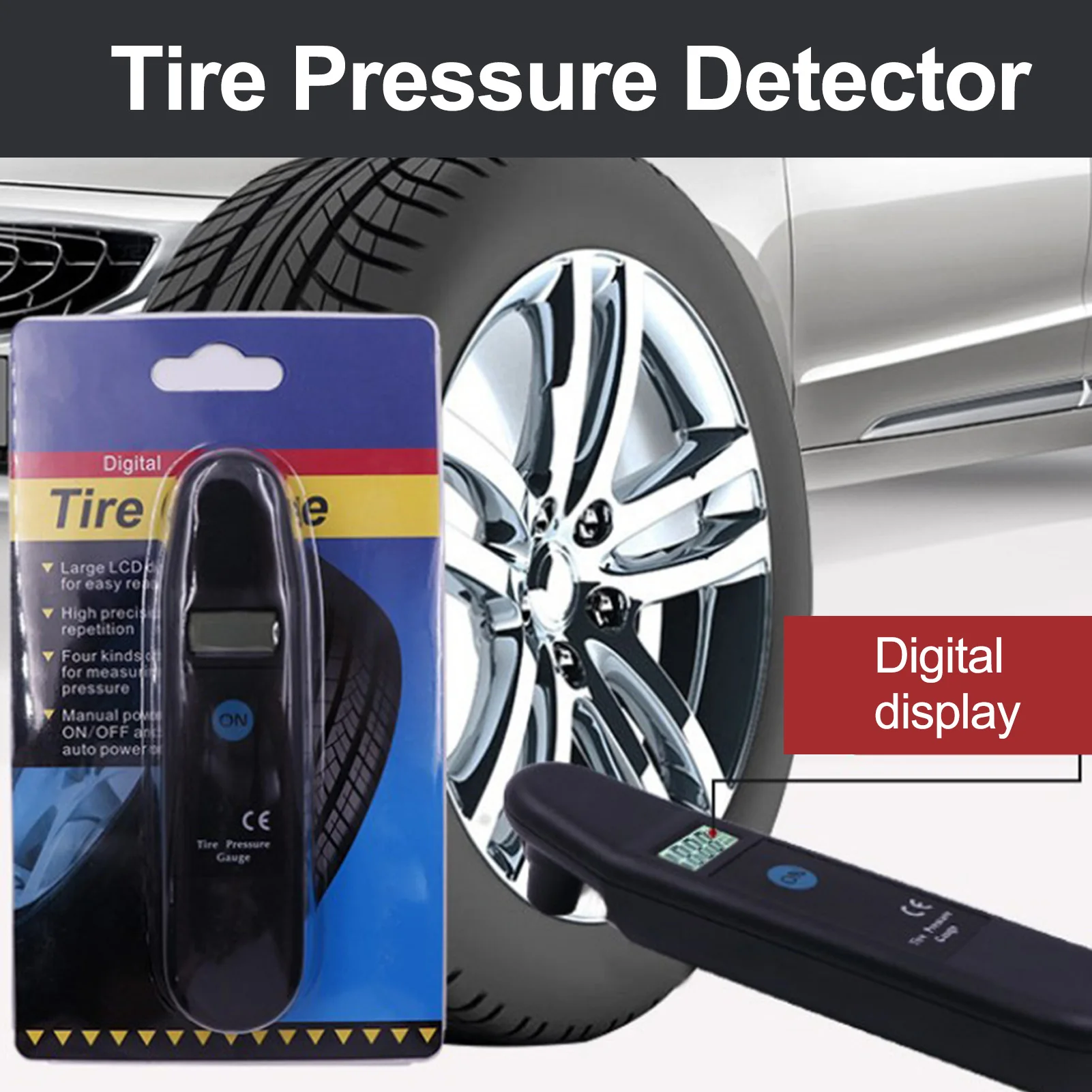 Auto LCD Display Accuracy Wheel Tire Air Pressure Gauge Tyre Tester Vehicle Motorcycle Car 0-100 PSI/KPA/BAR/KG/CM2 Detector
Auto LCD Display Accuracy Wheel Tire Air Pressure Gauge Tyre Tester Vehicle Motorcycle Car 0-100 PSI/KPA/BAR/KG/CM2 Detector