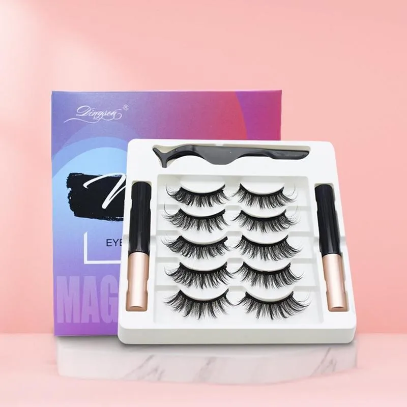 5 Pair Magnetic Eyelashes With Magnet Liquid Eyeliner Tweezer Set Natural Mink False Eyelashes Eye Lashes Extension Makeup 
5 Pair Magnetic Eyelashes With Magnet Liquid Eyeliner Tweezer Set Natural Mink False Eyelashes Eye Lashes Extension Makeup
