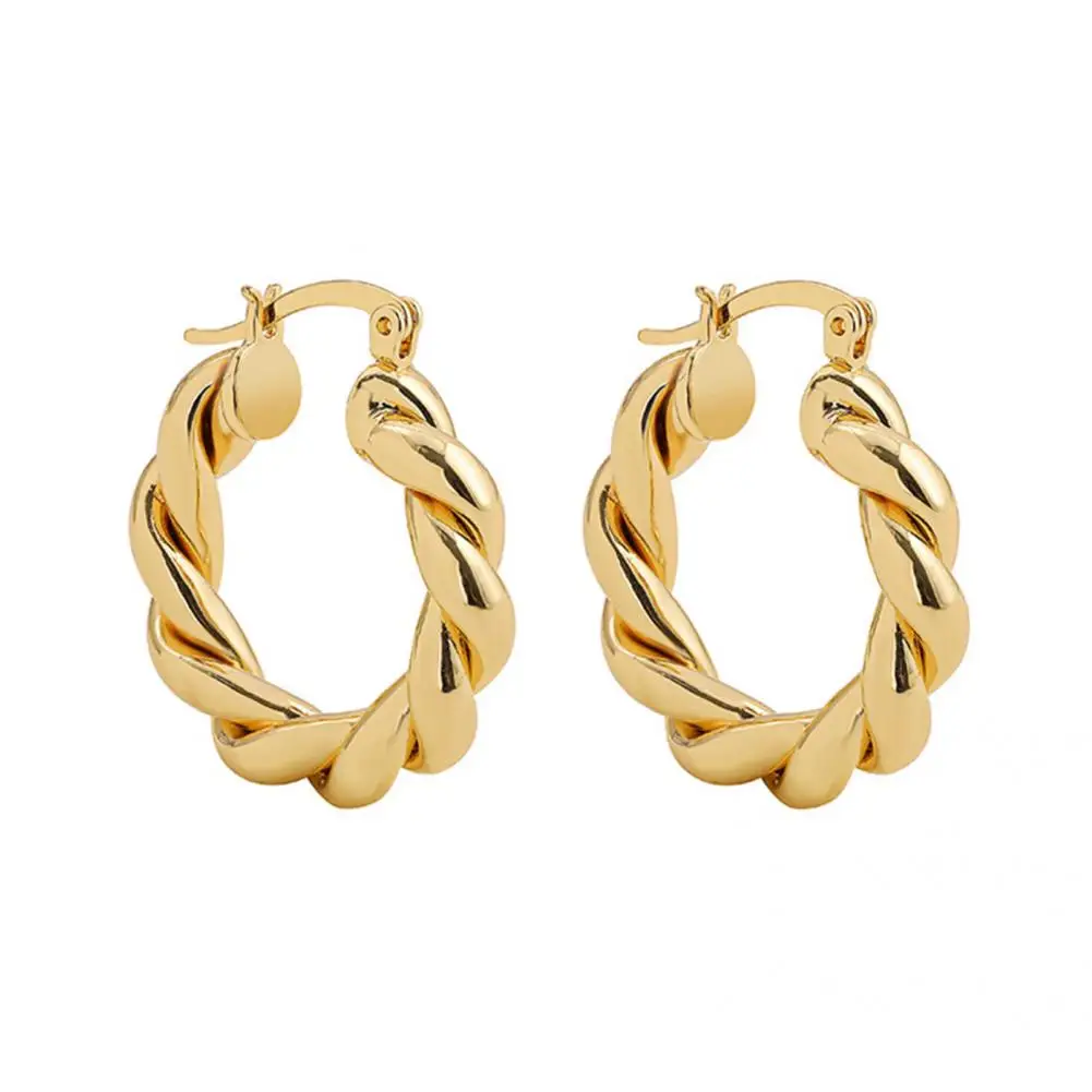 Gold Color Twisted Circle Hoop Earrings for Women/Girl Arab Africa Earrings Middle East Jewelry Gift
Gold Color Twisted Circle Hoop Earrings for Women/Girl Arab Africa Earrings Middle East Jewelry Gift