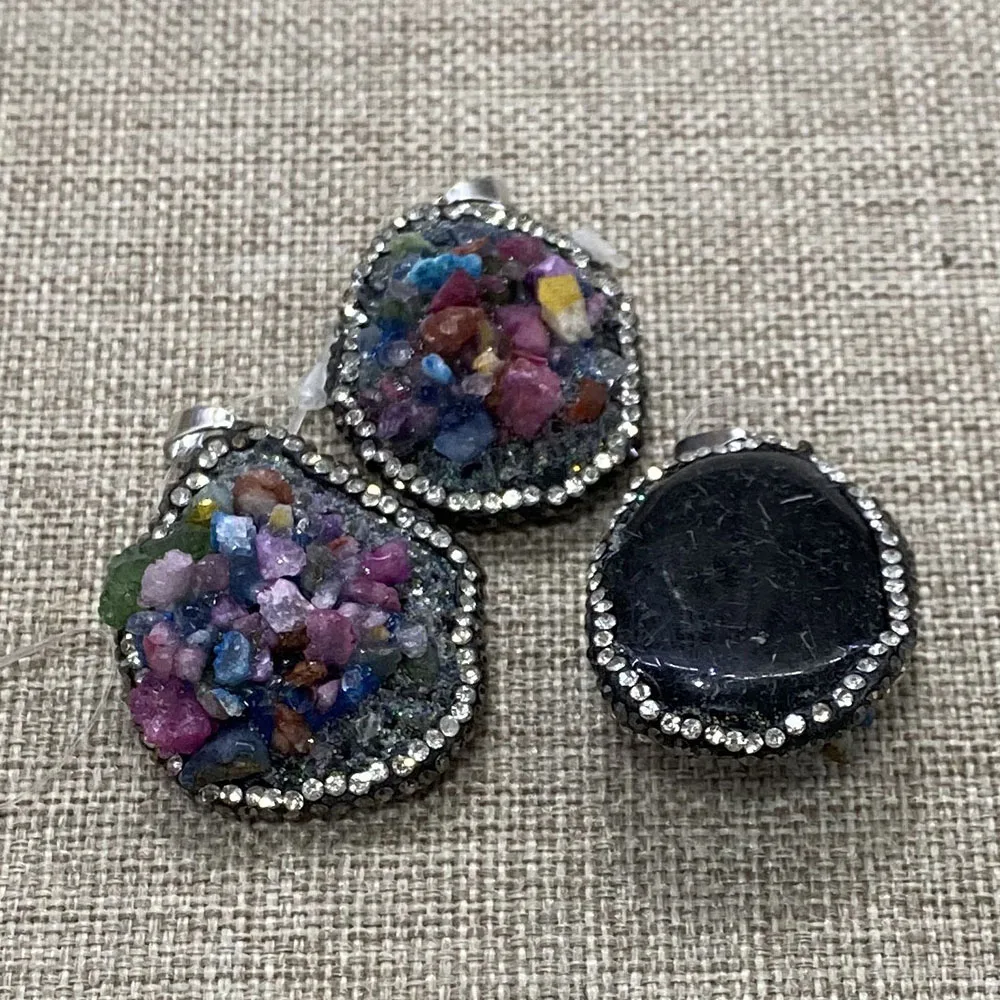 Natural Stone Crystal Resin Charm Pendant Color Irregular Shape Exquisite Pendant Making Jewelry DIY Necklace Accessories 
Natural Stone Crystal Resin Charm Pendant Color Irregular Shape Exquisite Pendant Making Jewelry DIY Necklace Accessories