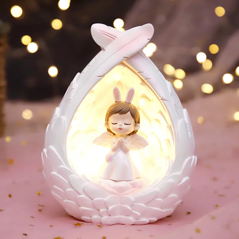 Cute LED Lights Angel Wings Leds Light Indoor Cartoon Character Desktop Decoration for Friend High Quality Trend Guirlande Luces
Cute LED Lights Angel Wings Leds Light Indoor Cartoon Character Desktop Decoration for Friend High Quality Trend Guirlande Luces