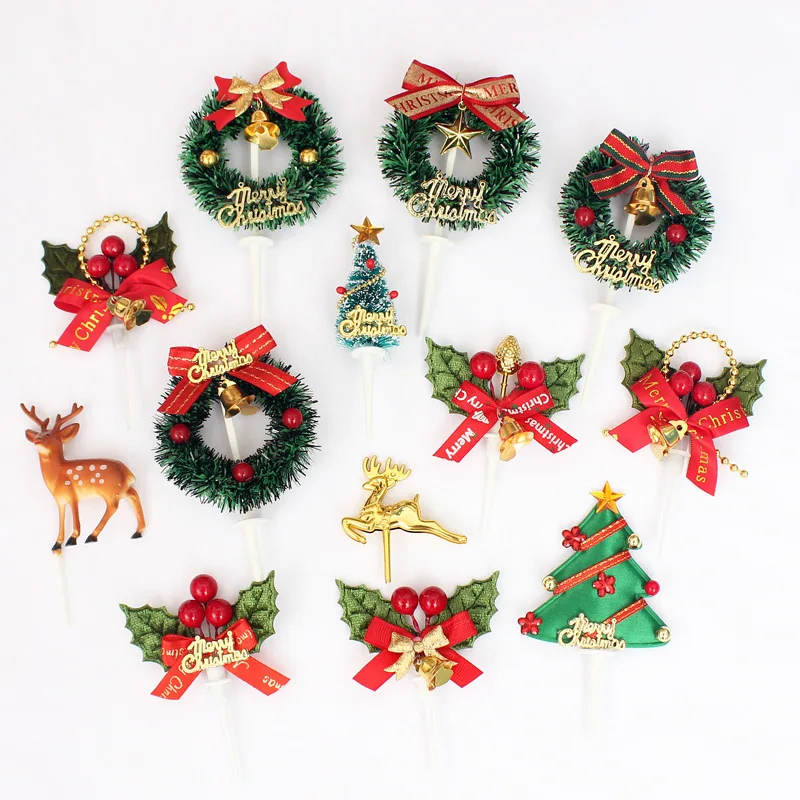 10Pcs Merry Christmas Cake Topper Party Dessert Birthday Cake Toppers New Year Xmas Tree Cupcake Noel Christmas Cake Decorations
10Pcs Merry Christmas Cake Topper Party Dessert Birthday Cake Toppers New Year Xmas Tree Cupcake Noel Christmas Cake Decorations