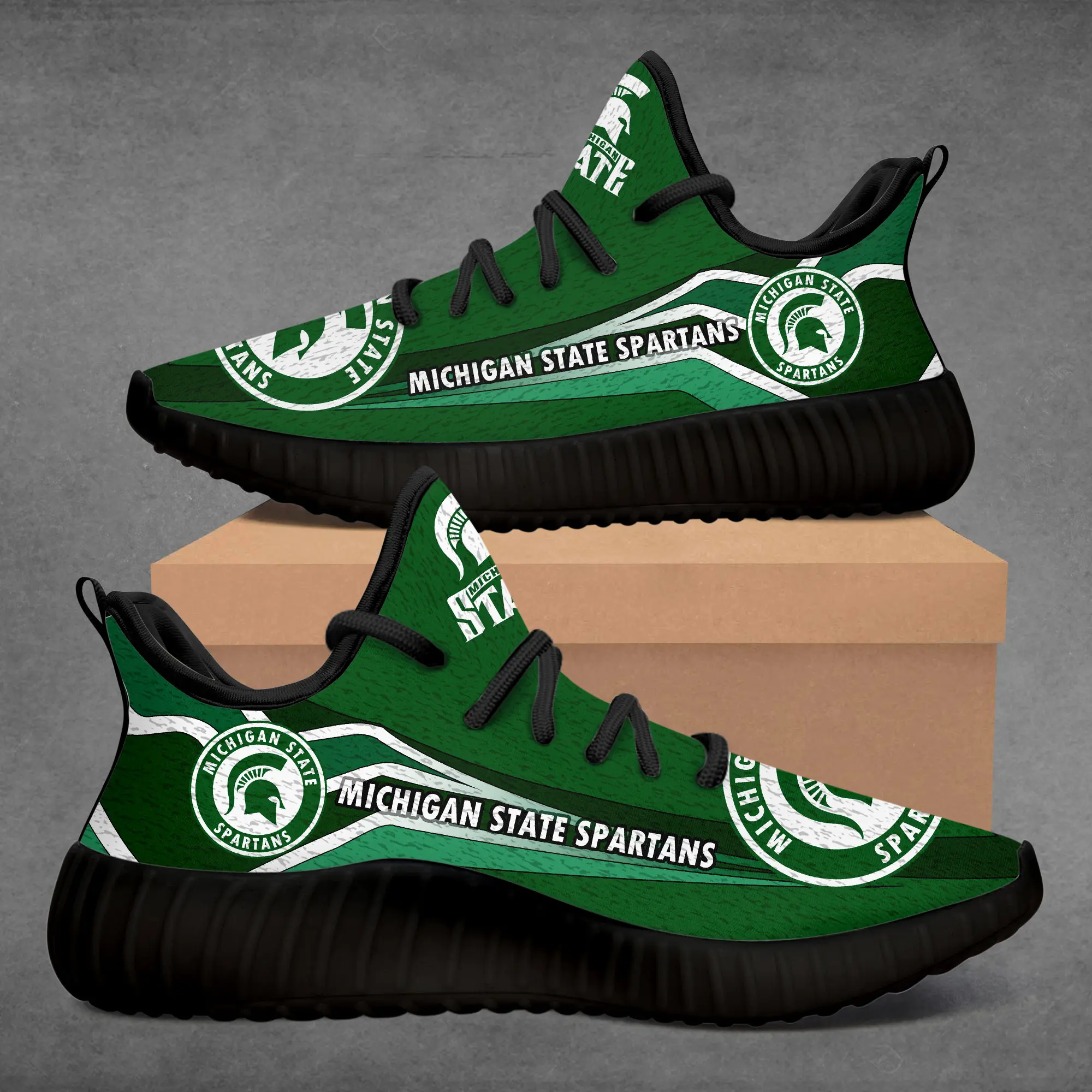 

Custom Sneaker MICHIGAN-STATE-SPARTANS Running Ocean Theme Shoes