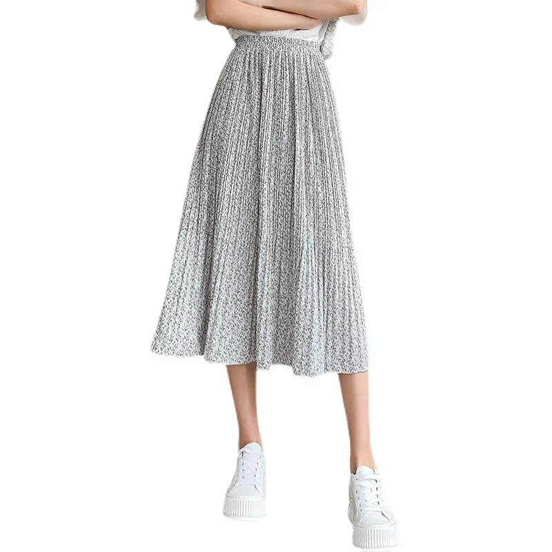 LUKAXSIKAX 2021 New Spring Summer Women Elastic High Waist Slim Long Skirt Korean Chic Sweet Floral Chiffon Pleated Skirt
LUKAXSIKAX 2021 New Spring Summer Women Elastic High Waist Slim Long Skirt Korean Chic Sweet Floral Chiffon Pleated Skirt