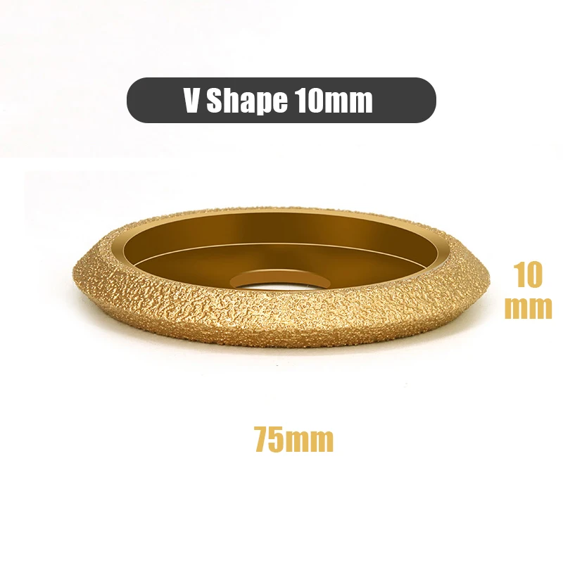 V-образный шлифовальный круг с сухой вакуумной пайкой, диаметр отверстия 20 мм, диаметр 3 дюйма, 75 мм
V-образный шлифовальный круг с сухой вакуумной пайкой, диаметр отверстия 20 мм, диаметр 3 дюйма, 75 мм