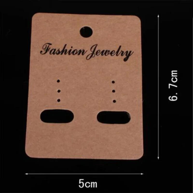 100Pcs/ Lot 5x6.7cm Kraft Paper Ear Studs Hang Tag Jewelry Display Card Earring Kraft Paper Tag Ear Ring Paper Hang Price Tags
100Pcs/ Lot 5x6.7cm Kraft Paper Ear Studs Hang Tag Jewelry Display Card Earring Kraft Paper Tag Ear Ring Paper Hang Price Tags