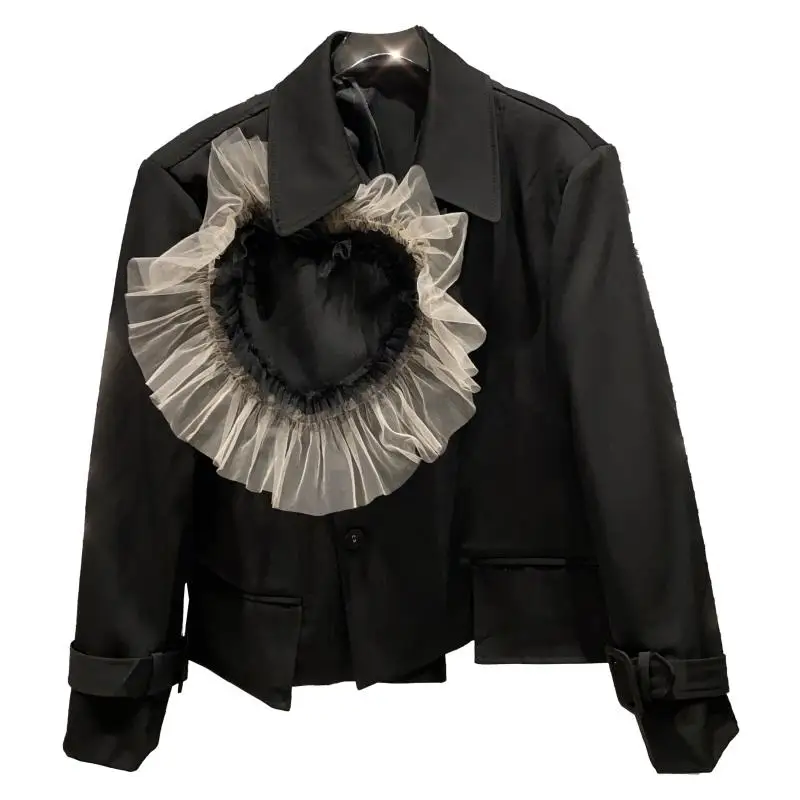 2021 Spring Autumn New Blazers for Women Mesh Large Flower Long Sleeve Suit Suit Jacket Office Lady Crop Blazer Womens Jackets
2021 Spring Autumn New Blazers for Women Mesh Large Flower Long Sleeve Suit Suit Jacket Office Lady Crop Blazer Womens Jackets