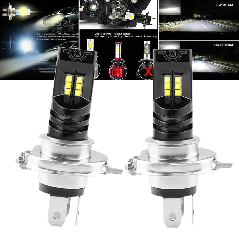 2pcs 6000K 55W Waterproof White H4 LED Bulb Canbus Car Headlight Lamp Auto fog Light IP68 DC 9-32V 360 degrees15000LM/Bulb
2pcs 6000K 55W Waterproof White H4 LED Bulb Canbus Car Headlight Lamp Auto fog Light IP68 DC 9-32V 360 degrees15000LM/Bulb