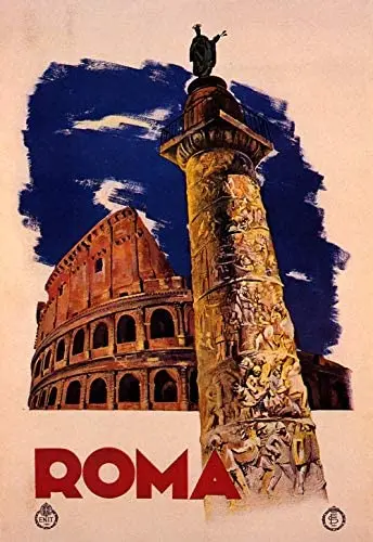 Vintage Poster Series - Roma - Vintage Italian Travel - Metallic Tin Sign Poster Printed Bar Restaurant Club Lovers Gift
Vintage Poster Series - Roma - Vintage Italian Travel - Metallic Tin Sign Poster Printed Bar Restaurant Club Lovers Gift