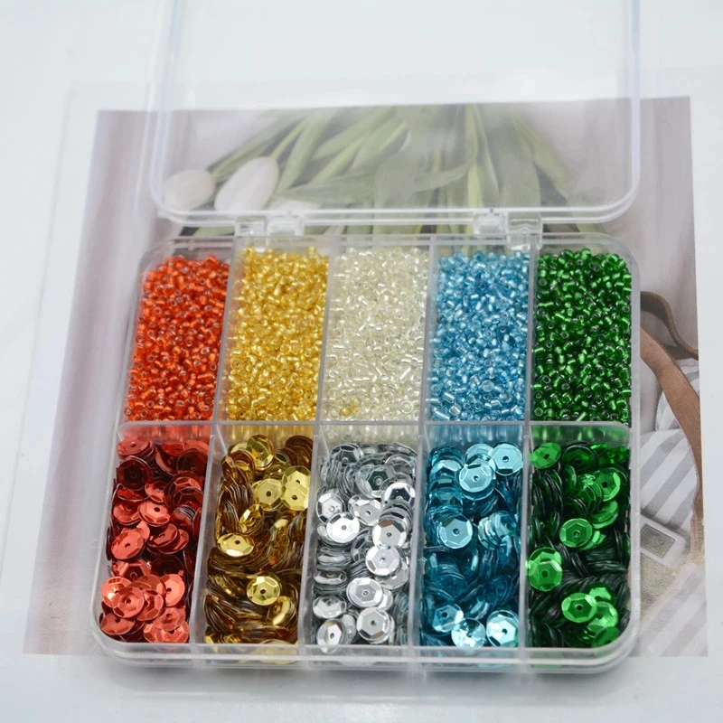 Sequin Glass Seed Beads Box Set Crystal Spacer Glass Beads For Jewelry Making Bracelets DIY Craft Sewing Lentejuelas Accessories
Sequin Glass Seed Beads Box Set Crystal Spacer Glass Beads For Jewelry Making Bracelets DIY Craft Sewing Lentejuelas Accessories