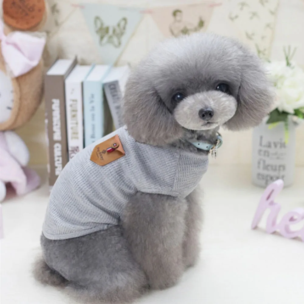 Pet Clothes For Small Dogs Chihuahua Teddy Solid Color Puppy Cat T-Shirt Breathable Cotton Dog Vest Pet Supplies
Pet Clothes For Small Dogs Chihuahua Teddy Solid Color Puppy Cat T-Shirt Breathable Cotton Dog Vest Pet Supplies