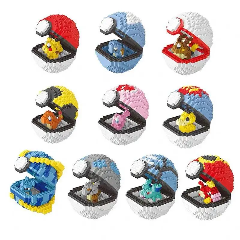 Pokemon Ball Poke Ball Small Building Block Pikachu Squirtle Flareon Lapras Action Figure Construction Toys Blocks
Pokemon Ball Poke Ball Small Building Block Pikachu Squirtle Flareon Lapras Action Figure Construction Toys Blocks